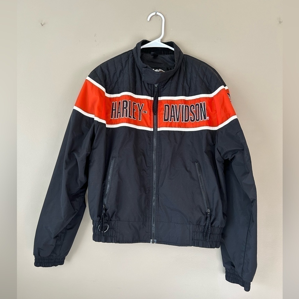 Harley Davidson Vintage Racing Bomber Jacket Men’s size Medium